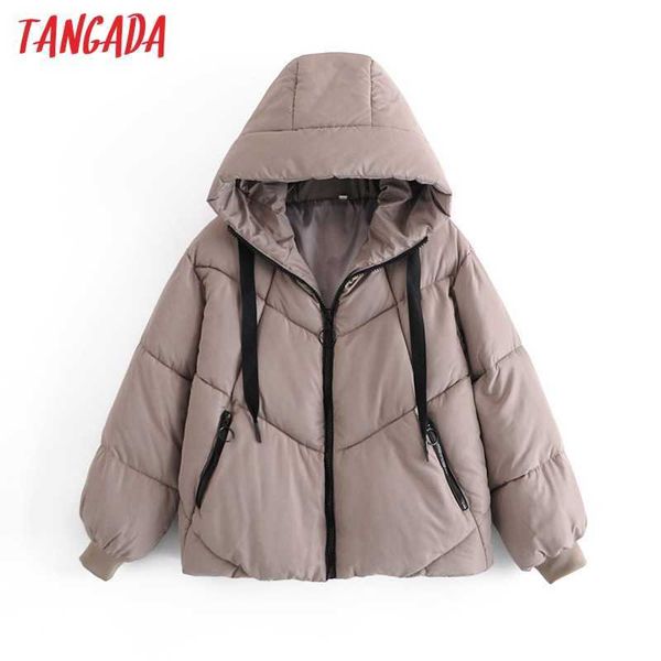 tangada women solid oversize hood parkas thick winter zipper pockets female warm elegant coat jacket qn41 210609, Black
tangada women solid oversize hood parkas thick winter zipper pockets female warm elegant coat jacket qn41 210609, Black