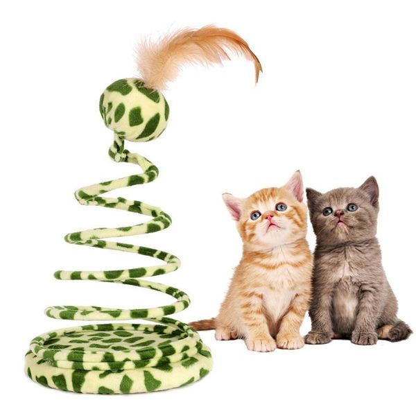 cat spring toys with feather pet funny interactive toy fake snake shape to tease cats
cat spring toys with feather pet funny interactive toy fake snake shape to tease cats