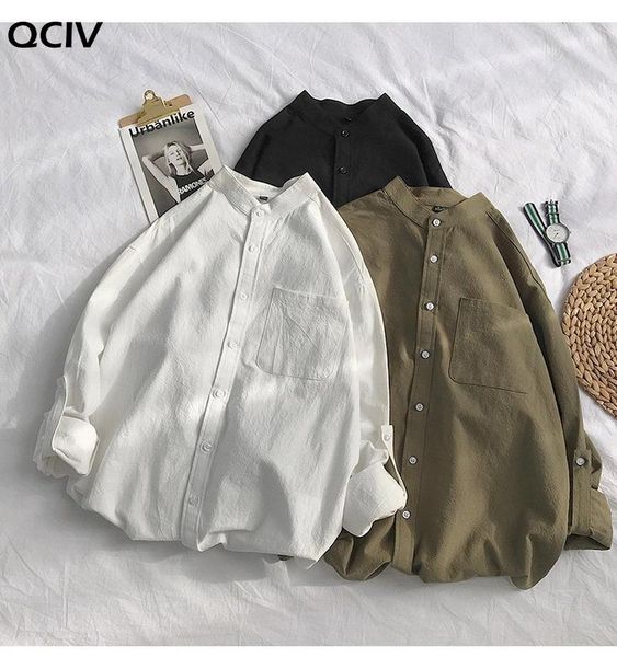 simple design solid colors long sleeve shirts korean fashion mandarin collar 100% cotton white black shirt soft and comfort men's casua
simple design solid colors long sleeve shirts korean fashion mandarin collar 100% cotton white black shirt soft and comfort men's casua