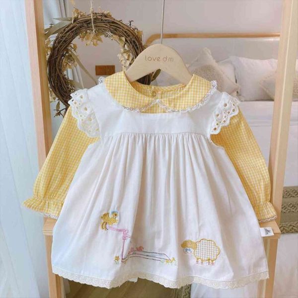 autumn 2pcs children spanish lotia girl dress girls embroidery animal yellow frock with white vest toddler spain long sleeve, Red;yellow
autumn 2pcs children spanish lotia girl dress girls embroidery animal yellow frock with white vest toddler spain long sleeve, Red;yellow