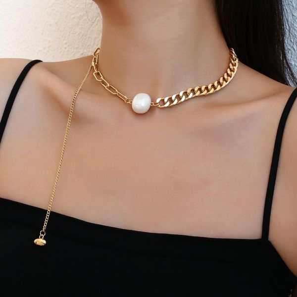 chokers flashbuy punk gold color chain pearl pendant choker necklaces for women girls party fashion accessories, Golden;silver
chokers flashbuy punk gold color chain pearl pendant choker necklaces for women girls party fashion accessories, Golden;silver