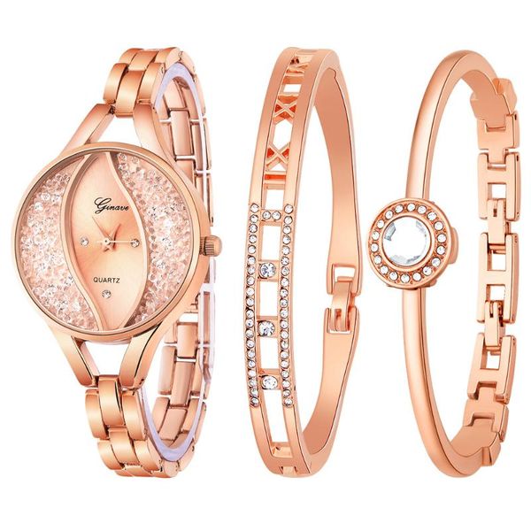 fashion women's quartz set with diamond bracelet watch for women reloj watches luxury 2021 wristwatches, Slivery;brown
fashion women's quartz set with diamond bracelet watch for women reloj watches luxury 2021 wristwatches, Slivery;brown