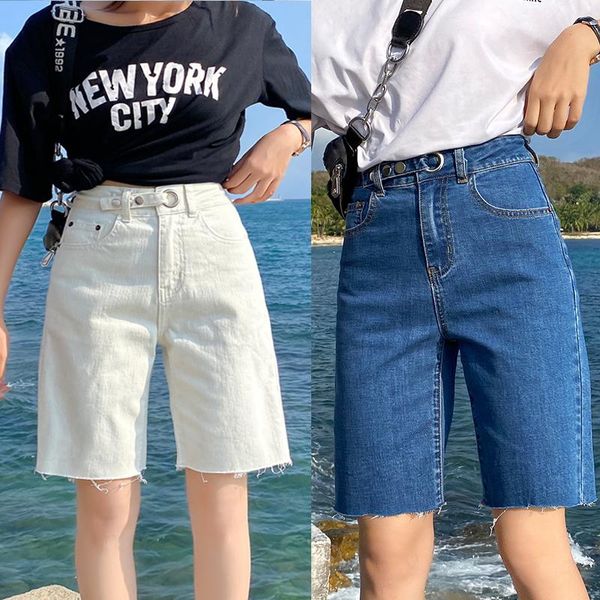 women's jeans for women plus size loose high elastic waist summer zipper knee length femme blue white denim straight pants
women's jeans for women plus size loose high elastic waist summer zipper knee length femme blue white denim straight pants