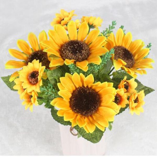 autumn decoration yellow sunflower silk artificial flower bouquet home office party garden decorative flowers & wreaths
autumn decoration yellow sunflower silk artificial flower bouquet home office party garden decorative flowers & wreaths