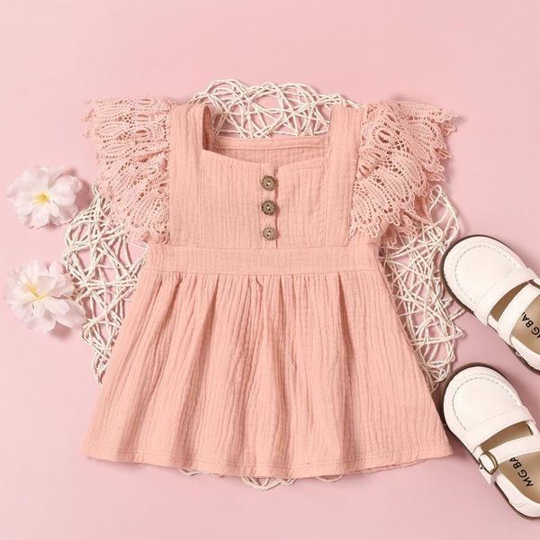 born baby girls casual dress solid color short sleeves square neck one-piece girl ideal gifts to babies 0-24 months girl's dresses, Red;yellow
born baby girls casual dress solid color short sleeves square neck one-piece girl ideal gifts to babies 0-24 months girl's dresses, Red;yellow