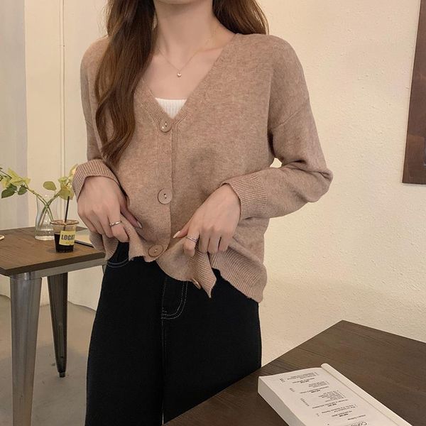 women's knits & tees hzirip retro open stitch solid knitted sweater korean 2021 autumn button women all-match casual fashion elegant ge, White
women's knits & tees hzirip retro open stitch solid knitted sweater korean 2021 autumn button women all-match casual fashion elegant ge, White