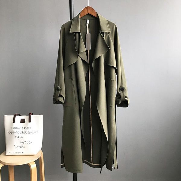 women's trench coats mid-length army green red thin coat plus sashes long sleeve temperament elegant vintage women korean windbreaker a, Tan;black
women's trench coats mid-length army green red thin coat plus sashes long sleeve temperament elegant vintage women korean windbreaker a, Tan;black
