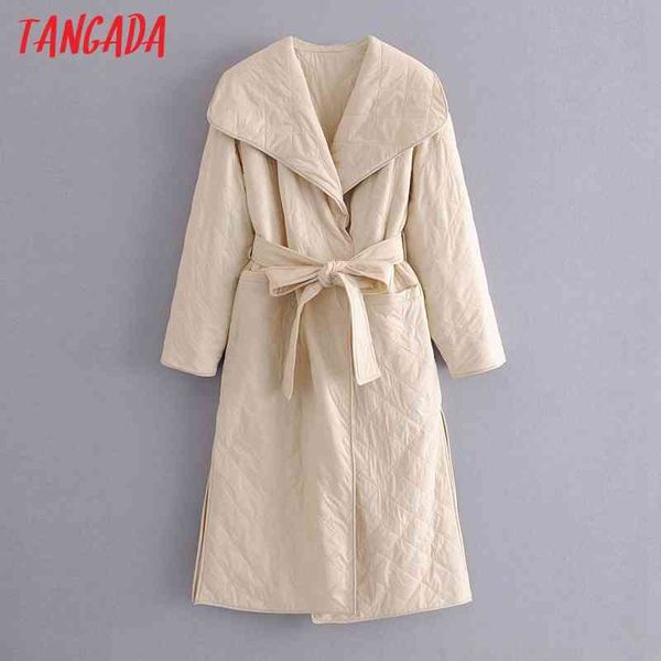 women beige oversize parkas with belt autumn winter long sleeve buttons pockets female warm coat qn01 210416, Black
women beige oversize parkas with belt autumn winter long sleeve buttons pockets female warm coat qn01 210416, Black
