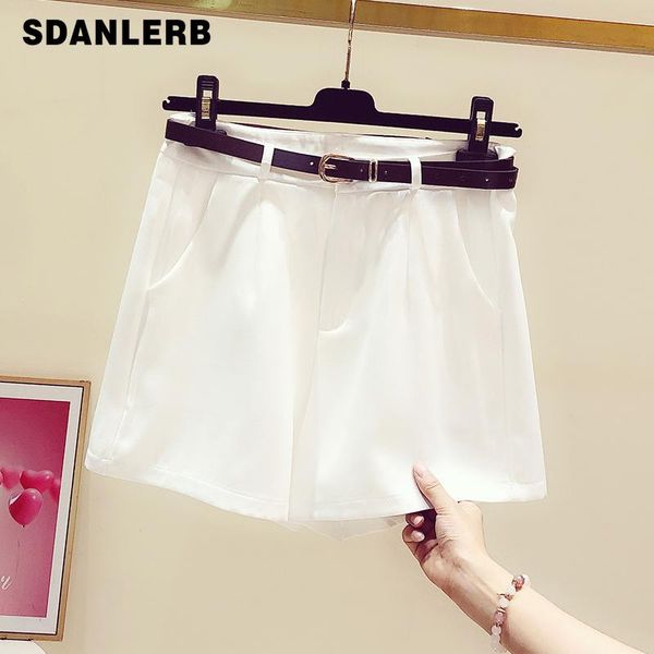 women's shorts suit 2021 summer versatile high waist slimming a-line wide leg pants loose fashion casual short pant, White;black
women's shorts suit 2021 summer versatile high waist slimming a-line wide leg pants loose fashion casual short pant, White;black