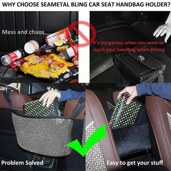 car organizer luxury diamond rhinestone storage bag rear seat retainer finishing multi-pocket e0r7
car organizer luxury diamond rhinestone storage bag rear seat retainer finishing multi-pocket e0r7