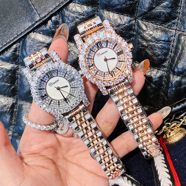 dimini timini small fragrance steel band rhine-stone women's fashion exquisite waterproof quartz watch, Slivery;brown
dimini timini small fragrance steel band rhine-stone women's fashion exquisite waterproof quartz watch, Slivery;brown