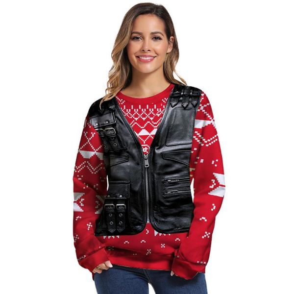 women's hoodies & sweatshirts 2021 autumn pullover women 3d christmas print long sleeves o-neck sweatshirt blouse creative streetwear, Black
women's hoodies & sweatshirts 2021 autumn pullover women 3d christmas print long sleeves o-neck sweatshirt blouse creative streetwear, Black