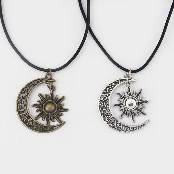 chokers fashion crescent moon and sun charm pendant black leather boho colar hippie choker necklace 18inch+2inchextend, Golden;silver
chokers fashion crescent moon and sun charm pendant black leather boho colar hippie choker necklace 18inch+2inchextend, Golden;silver