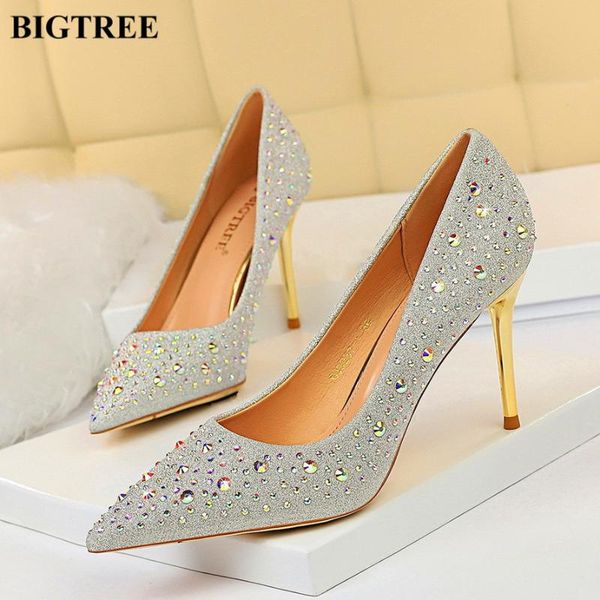 dress shoes 2021 crystal pumps women gold heel elegant bride wedding pink silver pointed toe banquet bling high heels 8cm, Black
dress shoes 2021 crystal pumps women gold heel elegant bride wedding pink silver pointed toe banquet bling high heels 8cm, Black