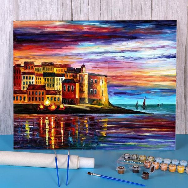 paintings italy - liguria coloring by numbers painting kit acrylic paints 40*50 paiting design for handiwork
paintings italy - liguria coloring by numbers painting kit acrylic paints 40*50 paiting design for handiwork