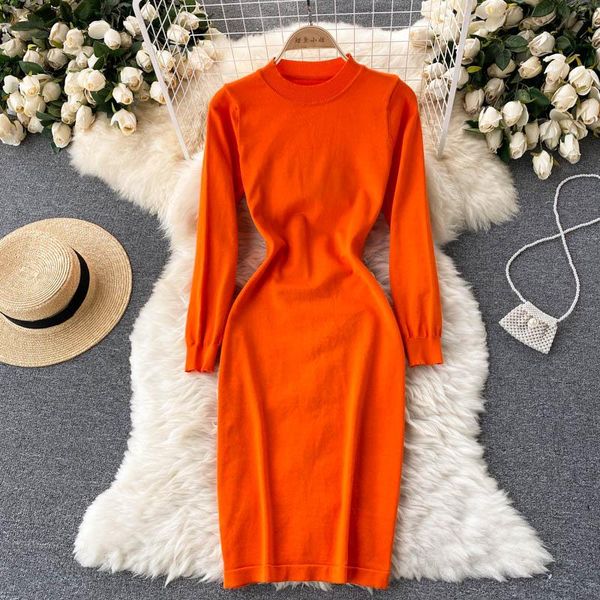 casual dresses spring autumn women's dress korean retro solid color round neck long sleeve female waist slim e007, Black;gray
casual dresses spring autumn women's dress korean retro solid color round neck long sleeve female waist slim e007, Black;gray
