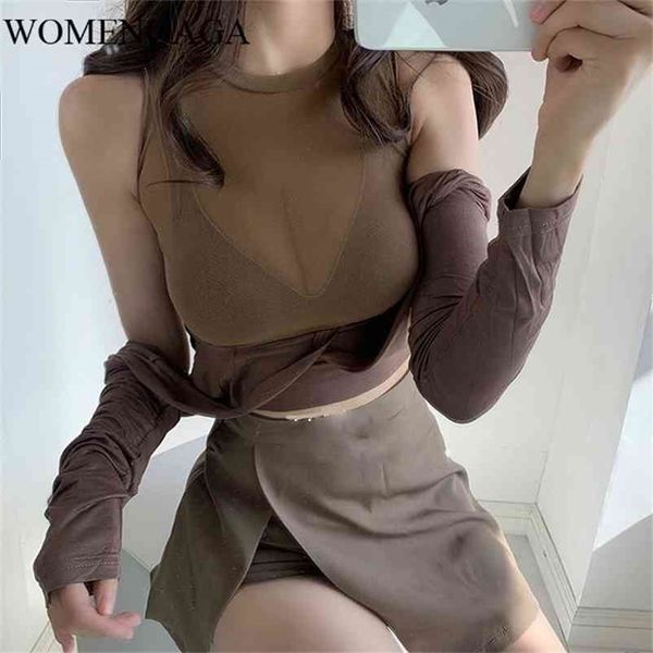 vintage t-shirt women fake two pieces perspective mesh lace irregular organza besummer korean clothes funny qw852 210330, White
vintage t-shirt women fake two pieces perspective mesh lace irregular organza besummer korean clothes funny qw852 210330, White