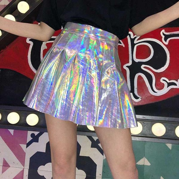 skirts women fashion harajuku pleated skirt tutu pu leather short holographic streetwear high waist mini for girls, Black
skirts women fashion harajuku pleated skirt tutu pu leather short holographic streetwear high waist mini for girls, Black