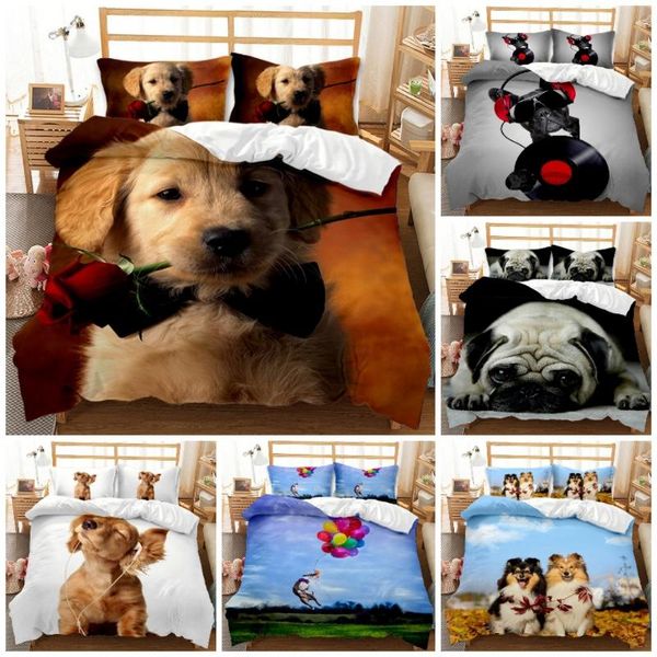 style 3d digital dog printing 100% polyester bedding set 1 duvet cover + 1/2 pillowcases bed in a bag us/eu /ausize sets
style 3d digital dog printing 100% polyester bedding set 1 duvet cover + 1/2 pillowcases bed in a bag us/eu /ausize sets
