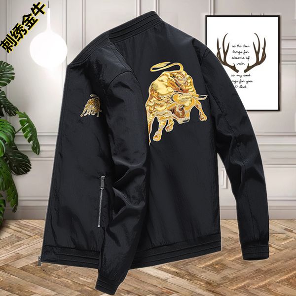 jacket men's baseball shirt embroidered spring and autumn trend fat plus size casual korean, Black;brown
jacket men's baseball shirt embroidered spring and autumn trend fat plus size casual korean, Black;brown