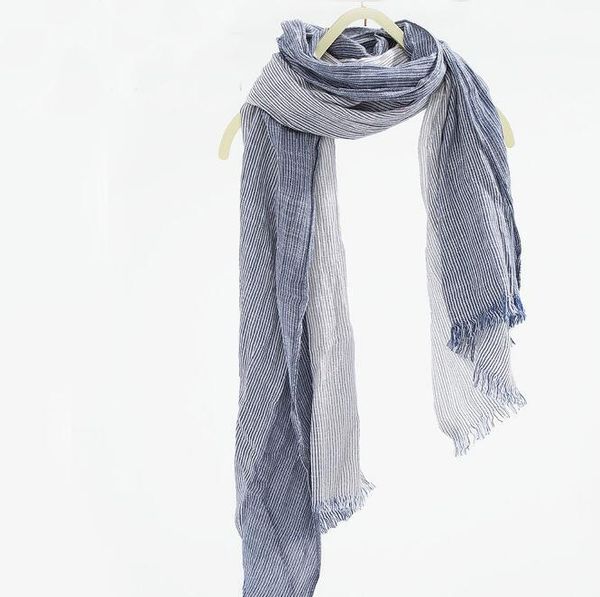scarves vintage literary striped cotton wrinkle scarf female fresh style sunscreen fashion silk travel shawl, Blue;gray
scarves vintage literary striped cotton wrinkle scarf female fresh style sunscreen fashion silk travel shawl, Blue;gray