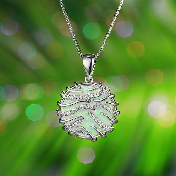 luxury female big round pendant necklace boho white blue opal necklaces for women vintage silver color wedding jewelry
luxury female big round pendant necklace boho white blue opal necklaces for women vintage silver color wedding jewelry