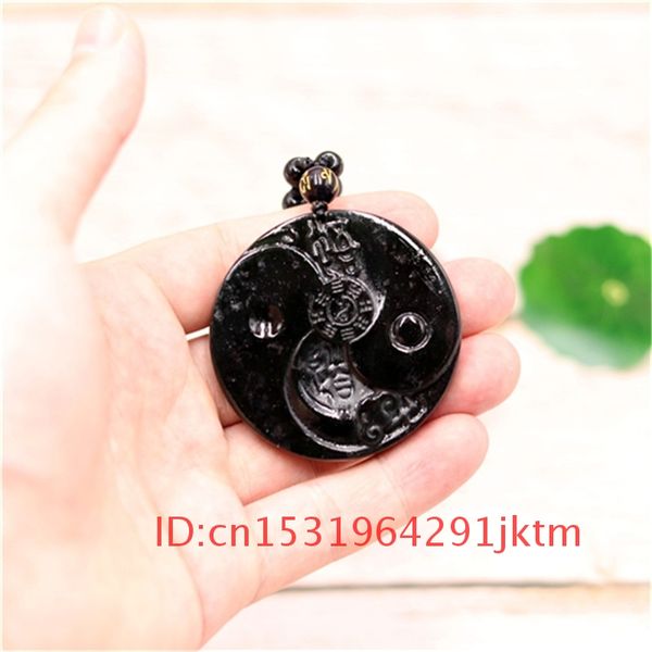 gifts black men jewelry natural jade obsidian for taiji eight green pendant chinese trigrams amulet charm carved necklace, Silver
gifts black men jewelry natural jade obsidian for taiji eight green pendant chinese trigrams amulet charm carved necklace, Silver