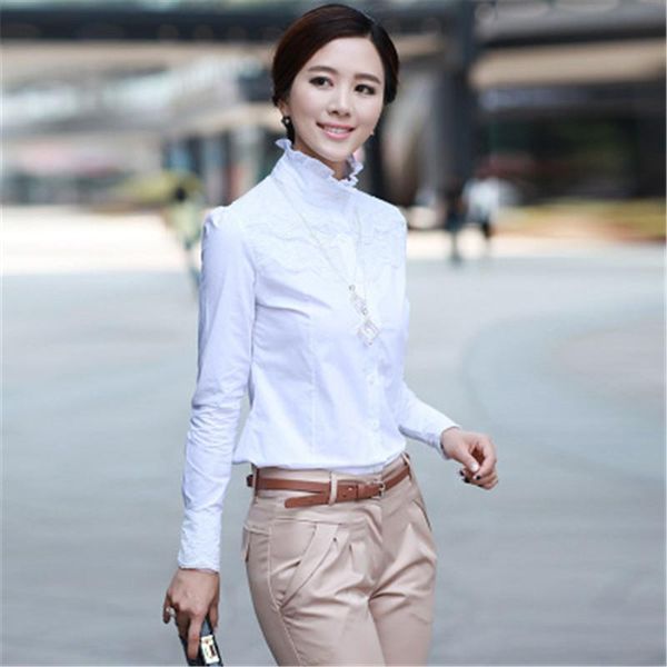 women's blouses & shirts s-xxl women lace floral crochet elegant white ol office blouse autumn long sleeve stand collar shirt pure colo
women's blouses & shirts s-xxl women lace floral crochet elegant white ol office blouse autumn long sleeve stand collar shirt pure colo