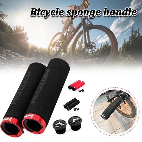 bike handlebars &components a pair of bicycle handlebar grips non-slip mountain grip with aluminum alloy locking ring accessory
bike handlebars &components a pair of bicycle handlebar grips non-slip mountain grip with aluminum alloy locking ring accessory