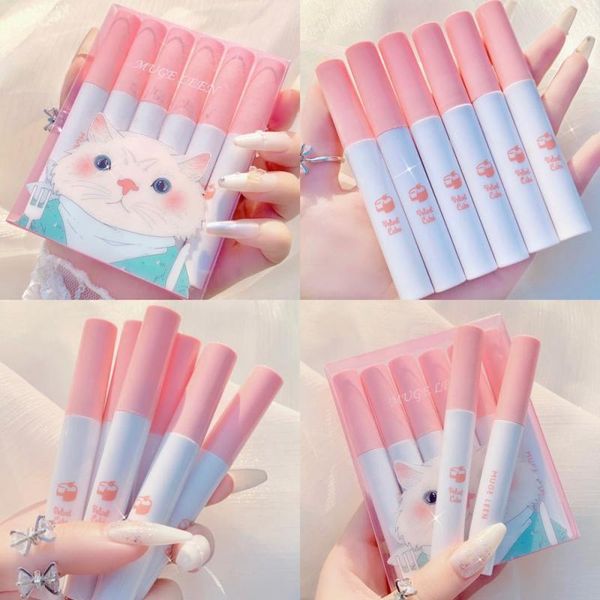 lip gloss muge leen glaze set 6 colors matte velvet makeup waterproof long lasting lipstick non-stick cup beauty tslm1
lip gloss muge leen glaze set 6 colors matte velvet makeup waterproof long lasting lipstick non-stick cup beauty tslm1