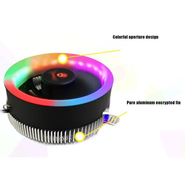 fans & coolings q2 colorful led cpu cooling fan heatsink computer pc chassis 3pin tdp 70w for lga 775/1366/1156/am4/am3+/am3
fans & coolings q2 colorful led cpu cooling fan heatsink computer pc chassis 3pin tdp 70w for lga 775/1366/1156/am4/am3+/am3