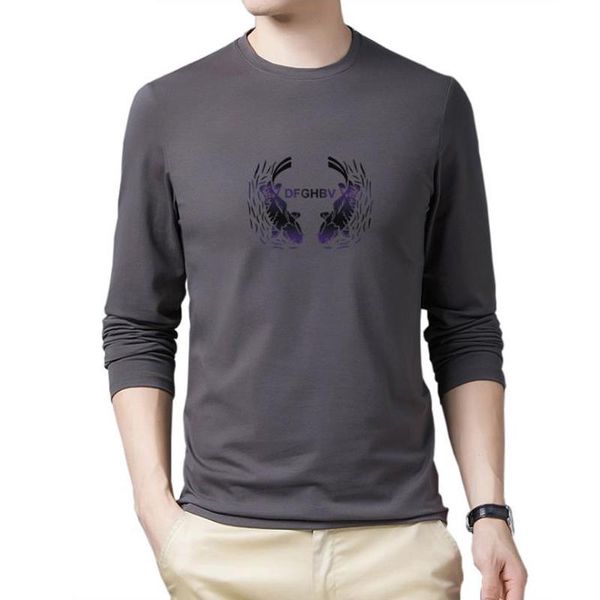 men's long sleeve t-shirt slim print round neck comfortable fashion t20 t-shirts, White;black
men's long sleeve t-shirt slim print round neck comfortable fashion t20 t-shirts, White;black