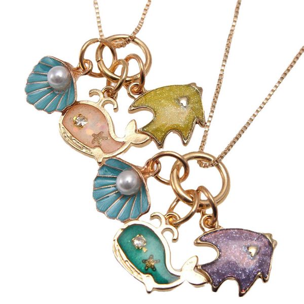 girls necklaces pendants jewelry childrens accessories cute shell dolphin chain alloy box children's b9247, Red;brown
girls necklaces pendants jewelry childrens accessories cute shell dolphin chain alloy box children's b9247, Red;brown
