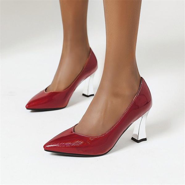 dress shoes concise office pumps patent leather autumn slip-on spring black red high heels ladies women zapatos de mujer
dress shoes concise office pumps patent leather autumn slip-on spring black red high heels ladies women zapatos de mujer