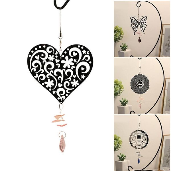 decorative objects & figurines metal wind chimes creative hollow spinner rustic hanging ornament for home garden courtyard decoration
decorative objects & figurines metal wind chimes creative hollow spinner rustic hanging ornament for home garden courtyard decoration