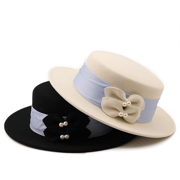 berets wide brim simple hat panama solid felt fedoras with bow for women real 100%wool jazz cap, Blue;gray
berets wide brim simple hat panama solid felt fedoras with bow for women real 100%wool jazz cap, Blue;gray