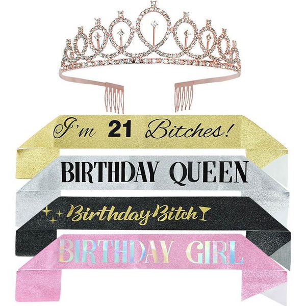 party decoration 1pc crown tiara birthday queen girl ceremonial belt etiquette shoulder strap anniversary bachelor supply
party decoration 1pc crown tiara birthday queen girl ceremonial belt etiquette shoulder strap anniversary bachelor supply