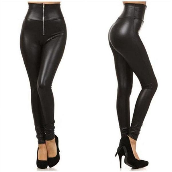 high waist zipper faux leather leggings women elastic skinny pants am2223 women's & capris, Black;white
high waist zipper faux leather leggings women elastic skinny pants am2223 women's & capris, Black;white