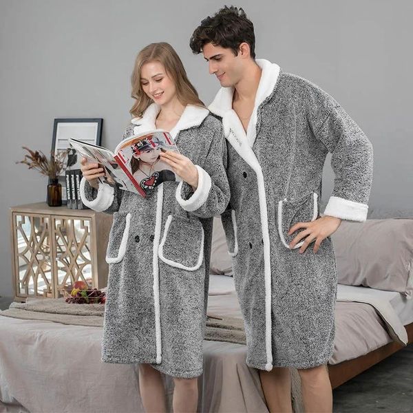 women's sleepwear winter bathrobe terry solid double breasted long sleeve ladies home clothes night gown pockets pajama coats for coupl, Black;red
women's sleepwear winter bathrobe terry solid double breasted long sleeve ladies home clothes night gown pockets pajama coats for coupl, Black;red