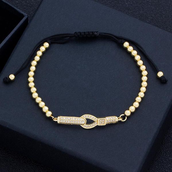 charm bracelets bohemian bracelet black rope adjustable handmade copper bead bangles cubic zirconia for women boho jewelry, Golden;silver
charm bracelets bohemian bracelet black rope adjustable handmade copper bead bangles cubic zirconia for women boho jewelry, Golden;silver