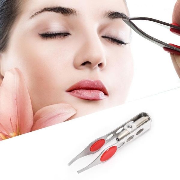 mini led light eyebrow clip stainless steel four hole plucking tweezers oblique mouth hair removal pliers portable tool tools & stencils1
mini led light eyebrow clip stainless steel four hole plucking tweezers oblique mouth hair removal pliers portable tool tools & stencils1