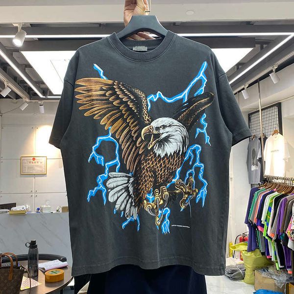 men's t-shirts rhude lightning eagle print men's and women's loose wash make old round neck summer short sleeve trendy t-shir, White;black
men's t-shirts rhude lightning eagle print men's and women's loose wash make old round neck summer short sleeve trendy t-shir, White;black
