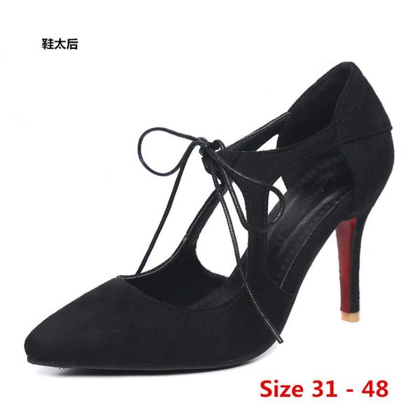 dress shoes stiletto women pointed toe pumps party wedding high heel woman concise office lady heels small big size 31 - 48, Black
dress shoes stiletto women pointed toe pumps party wedding high heel woman concise office lady heels small big size 31 - 48, Black