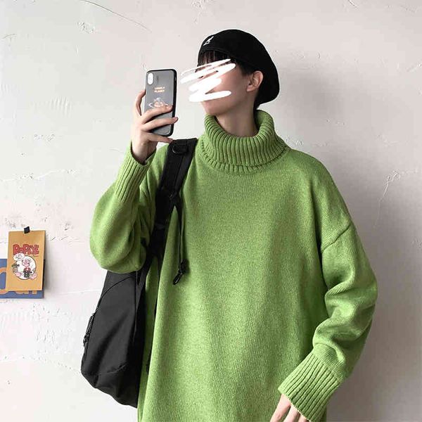 men's sweaters fall winter man turtleneck casual fashion knitted korean male sweater loose multicolored long-sleeved bvl6, White;black
men's sweaters fall winter man turtleneck casual fashion knitted korean male sweater loose multicolored long-sleeved bvl6, White;black