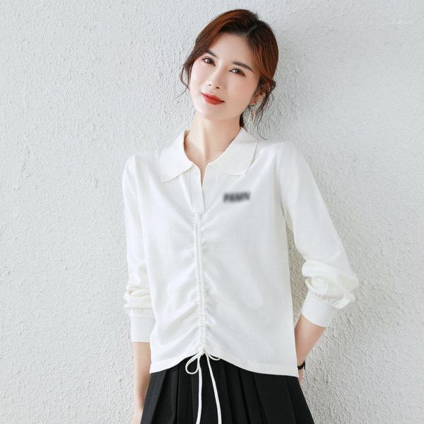 women's blouses & shirts autumn women white camel black turn down collar shirring drawstring long sleeve female rib-knit cuff design cl
women's blouses & shirts autumn women white camel black turn down collar shirring drawstring long sleeve female rib-knit cuff design cl