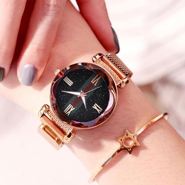 wristwatches luxury watch for women rose gold mesh magnetic starry sky bracelet ladies wrist watches relogio feminino, Slivery;brown
wristwatches luxury watch for women rose gold mesh magnetic starry sky bracelet ladies wrist watches relogio feminino, Slivery;brown
