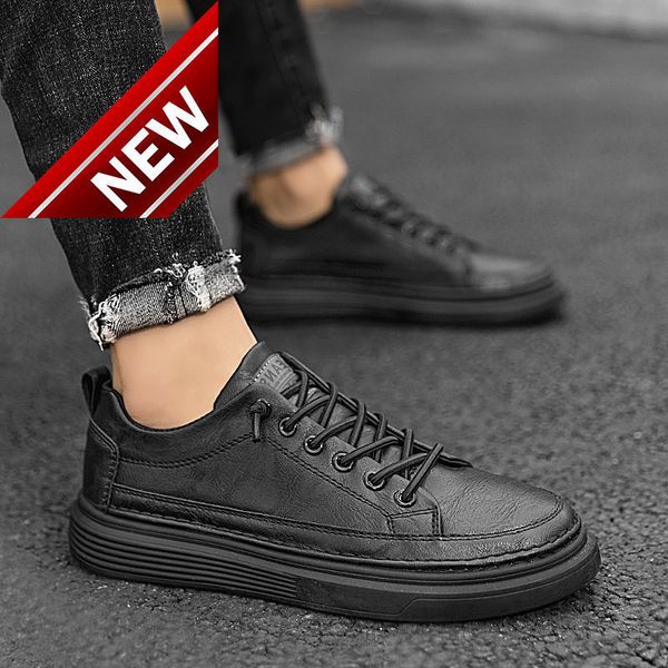 men's autumn and winter 2021 new fashion casual leather board trend versatile plush warm cotton shoes, Black
men's autumn and winter 2021 new fashion casual leather board trend versatile plush warm cotton shoes, Black
