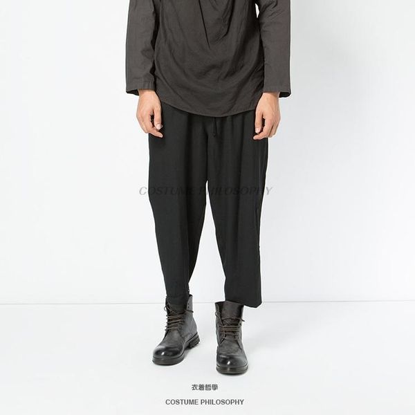 men's clothing hair stylist gd fashion handmade elasticity waist casual pants plus size costumes 27-44, Black
men's clothing hair stylist gd fashion handmade elasticity waist casual pants plus size costumes 27-44, Black