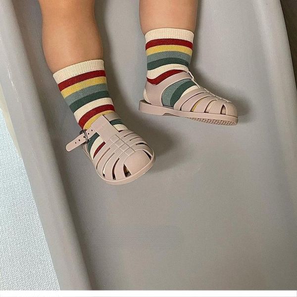 sandals baby beach jelly rubber soft-soled kids candy shoes girl casual roman slippers toddler, Black;red
sandals baby beach jelly rubber soft-soled kids candy shoes girl casual roman slippers toddler, Black;red