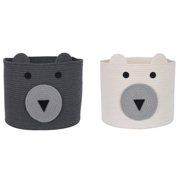 storage baskets cotton rope bear bin with handles basket for kids toys woven laundry hamper baby nursery organizer
storage baskets cotton rope bear bin with handles basket for kids toys woven laundry hamper baby nursery organizer